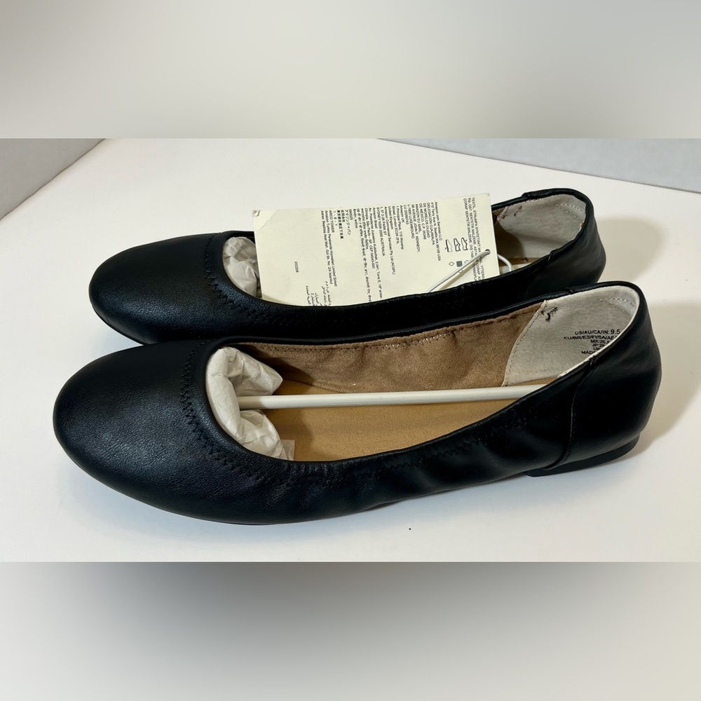 Amazon Essentials Ballet Flats, Black, NWT, Size 9.5